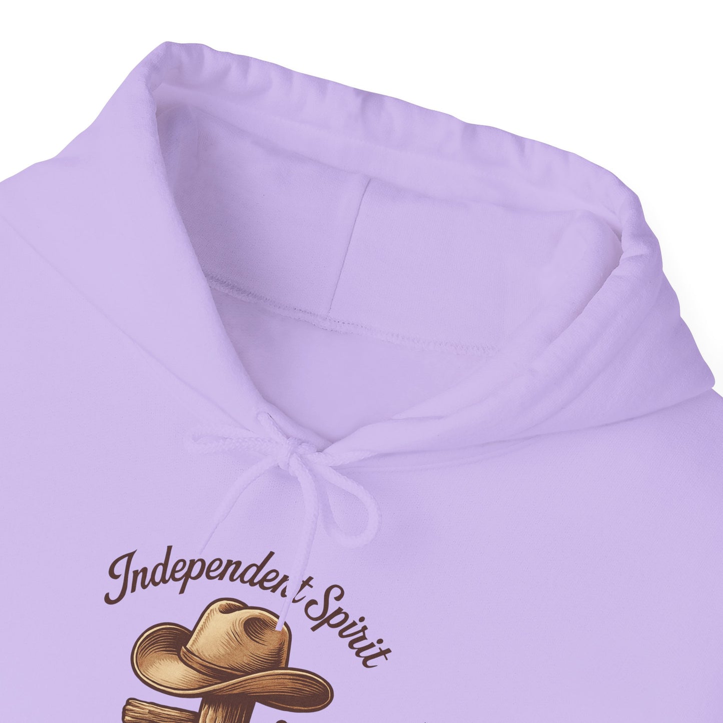 Quiet Swagger Hoodie – "Independent Spirit" Cowboy Hat Graphic Pullover