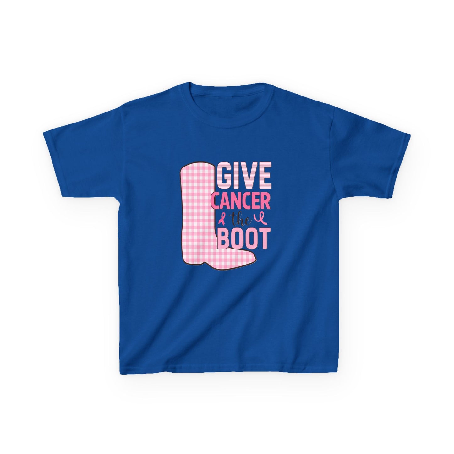 Give Cancer the Boot: Dinosaur Christmas Tee