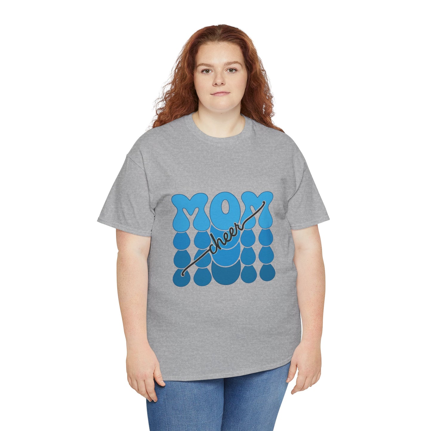 Blue Mom Cheer T-Shirt
