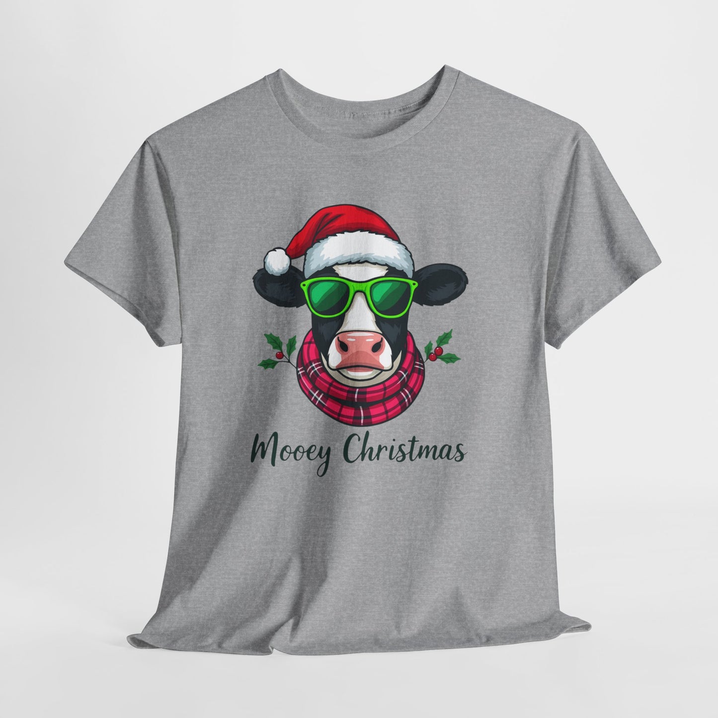Moovey Christmas Cow Tee - Festive Holiday Cheer