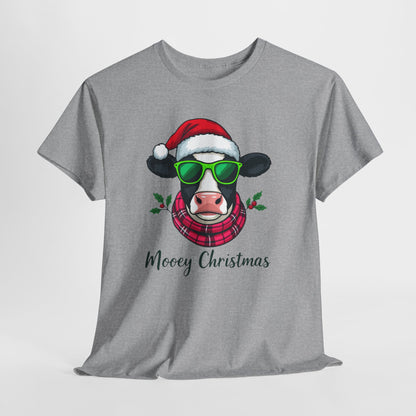 Moovey Christmas Cow Tee - Festive Holiday Cheer