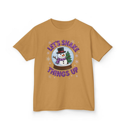 OT Snowman Snow Globe Kids Christmas Tee