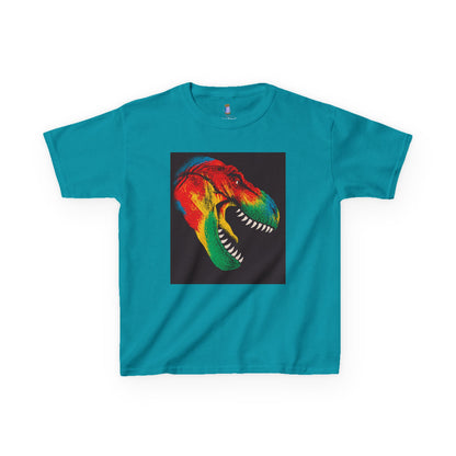 Colorful Dinosaur Kids Tee, Fun T-Shirt for Boys and Girls, Perfect for Birthdays, Playdates, Gifts, and Holiday Celebrations
