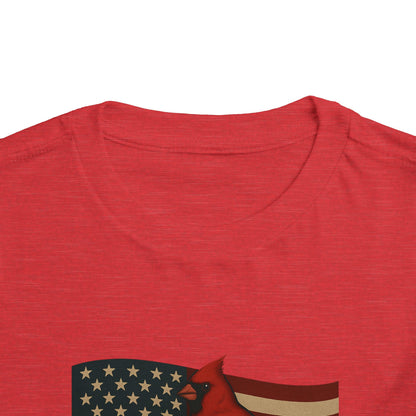 NC Cardinal & Dogwood Toddler Christmas Tee