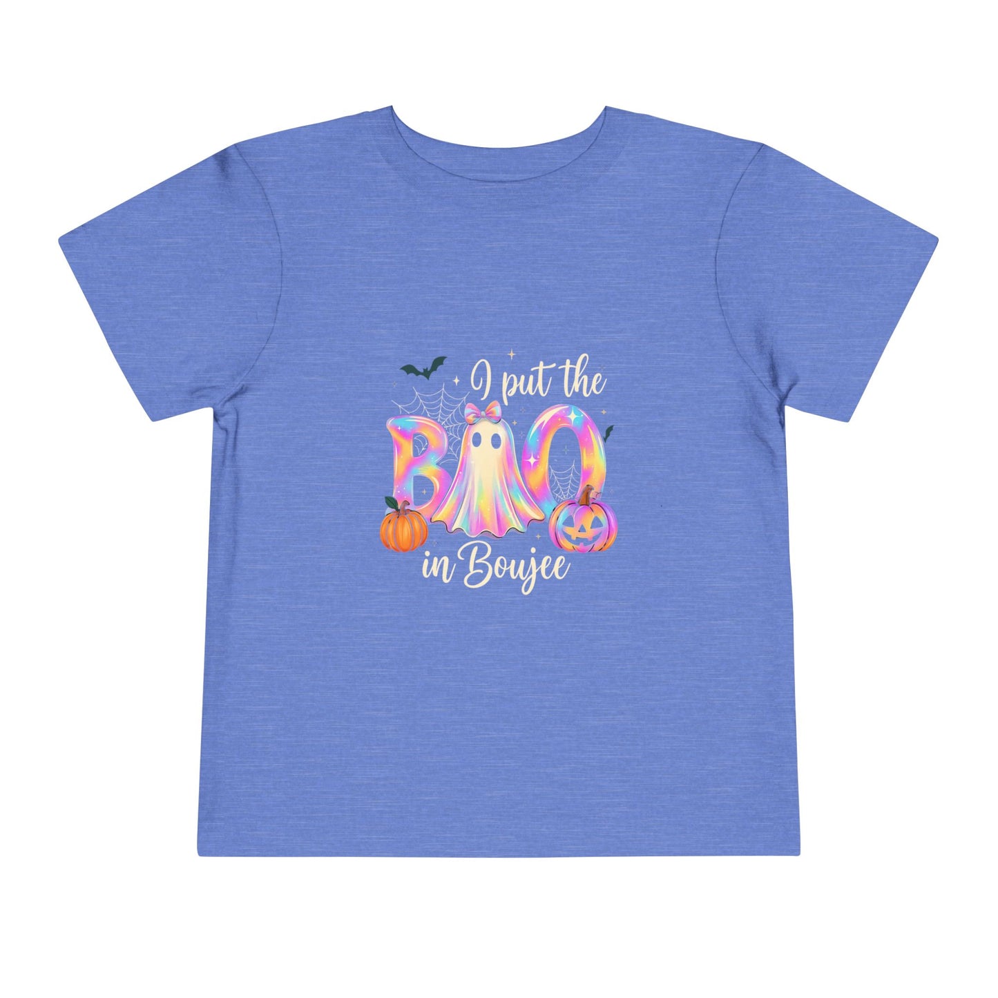 Boo-jee Halloween Toddler Tee - Pastel Rainbow