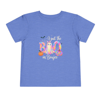 Boo-jee Halloween Toddler Tee - Pastel Rainbow