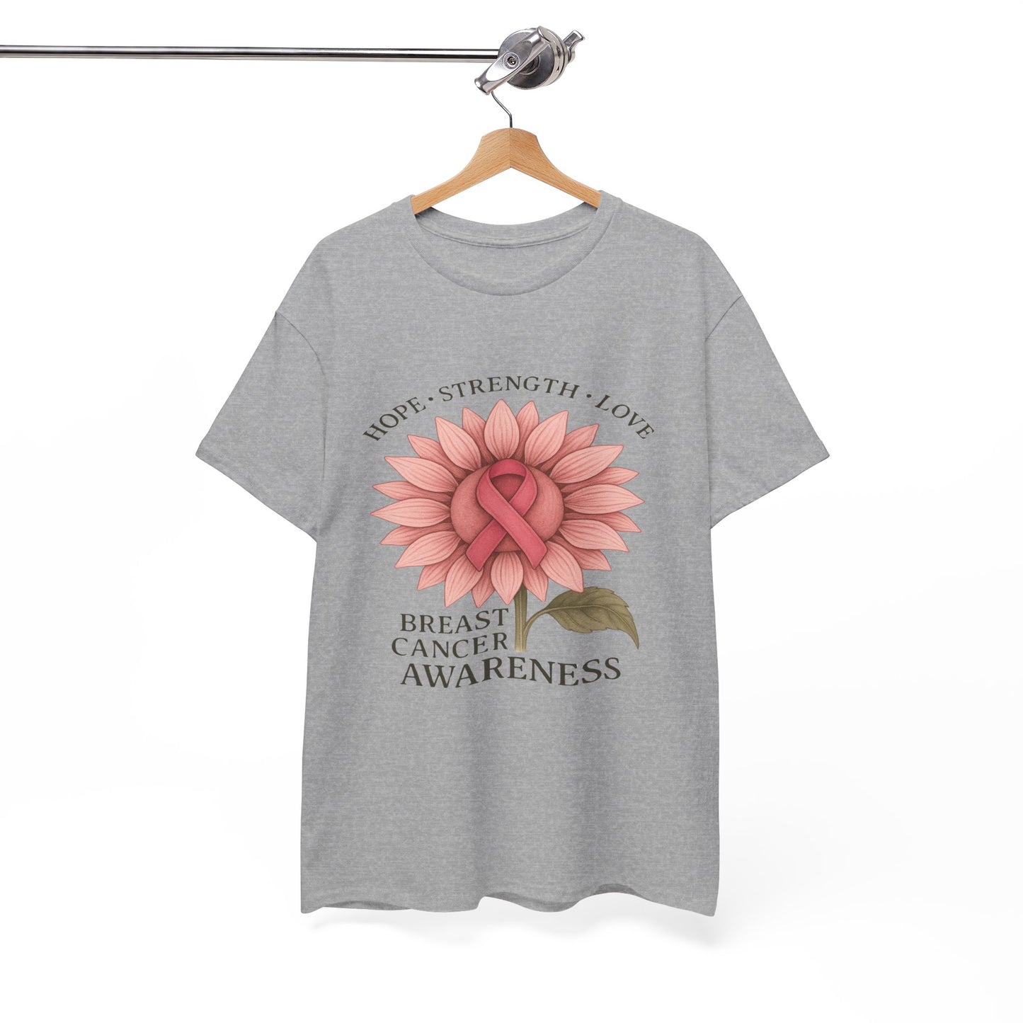 Hope Flower Breast Cancer Awareness Tee