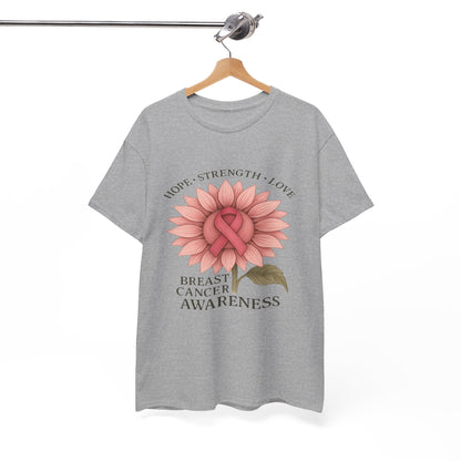 Hope Flower Breast Cancer Awareness Tee