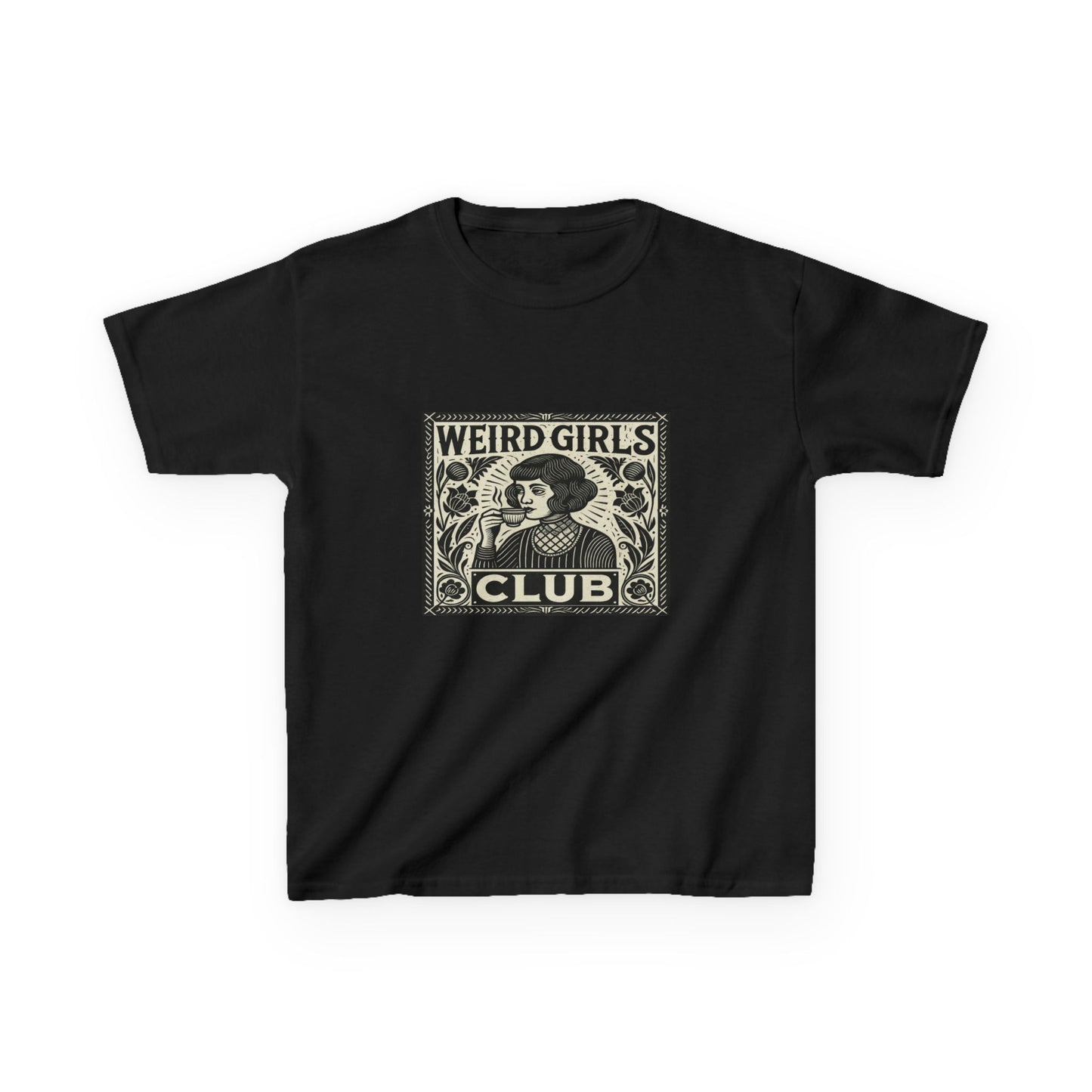 Weird Girls Club Tea Party Tee - Retro Graphic