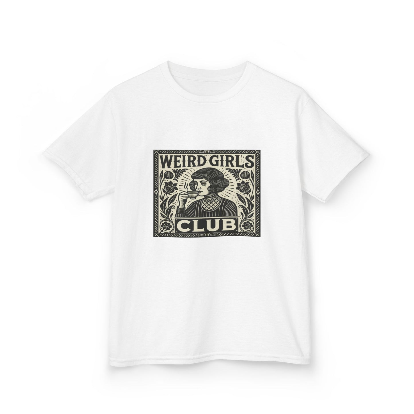 Weird Girls Club Tea Party Tee - Retro Graphic