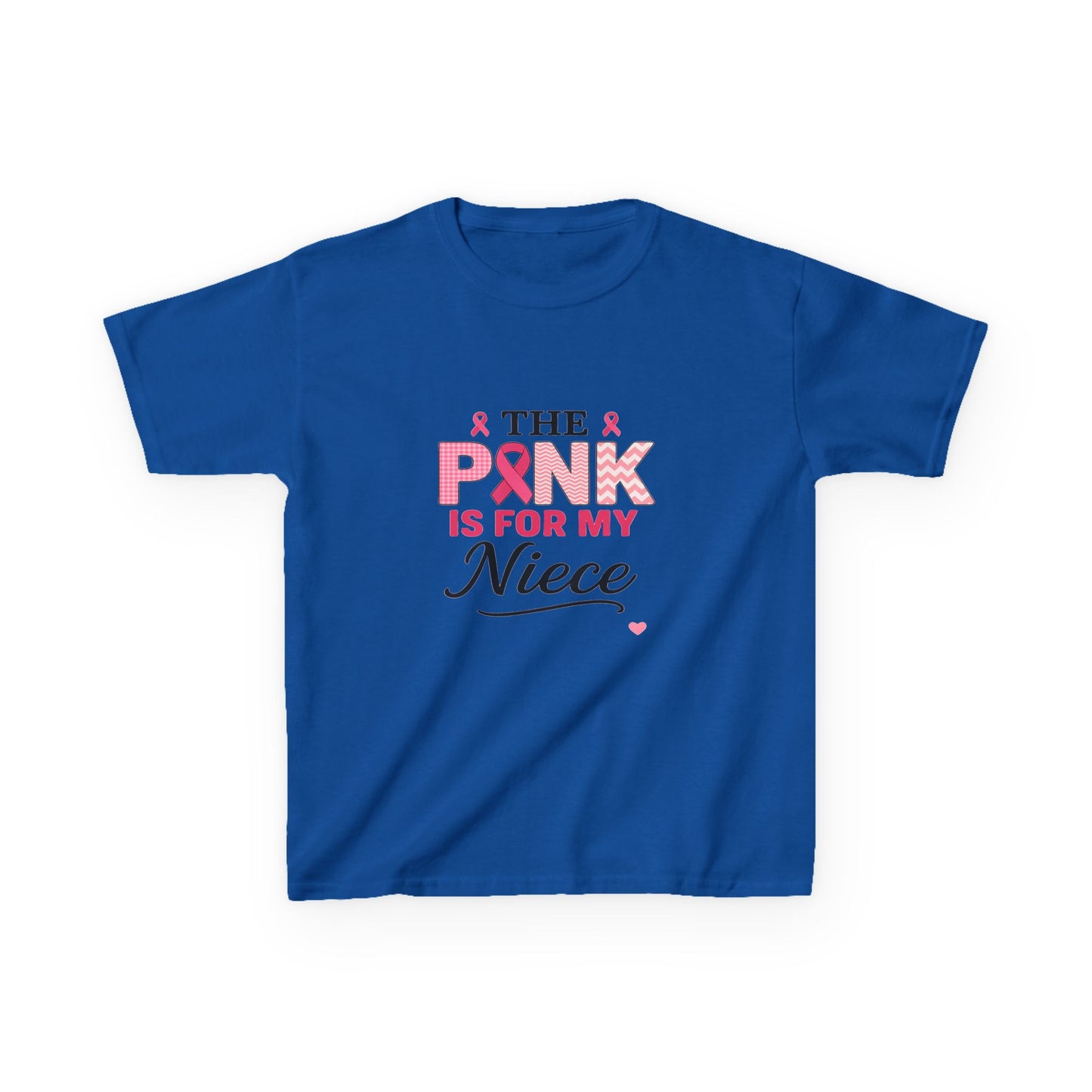 Pink Ribbon Niece Christmas Dino Tee