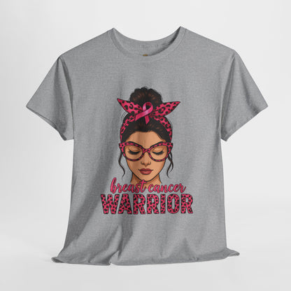 Breast Cancer Warrior Tee, Inspirational T-Shirt for Survivors, Supportive Gift for Cancer Awareness Events, Unisex Cotton Top, [...]
