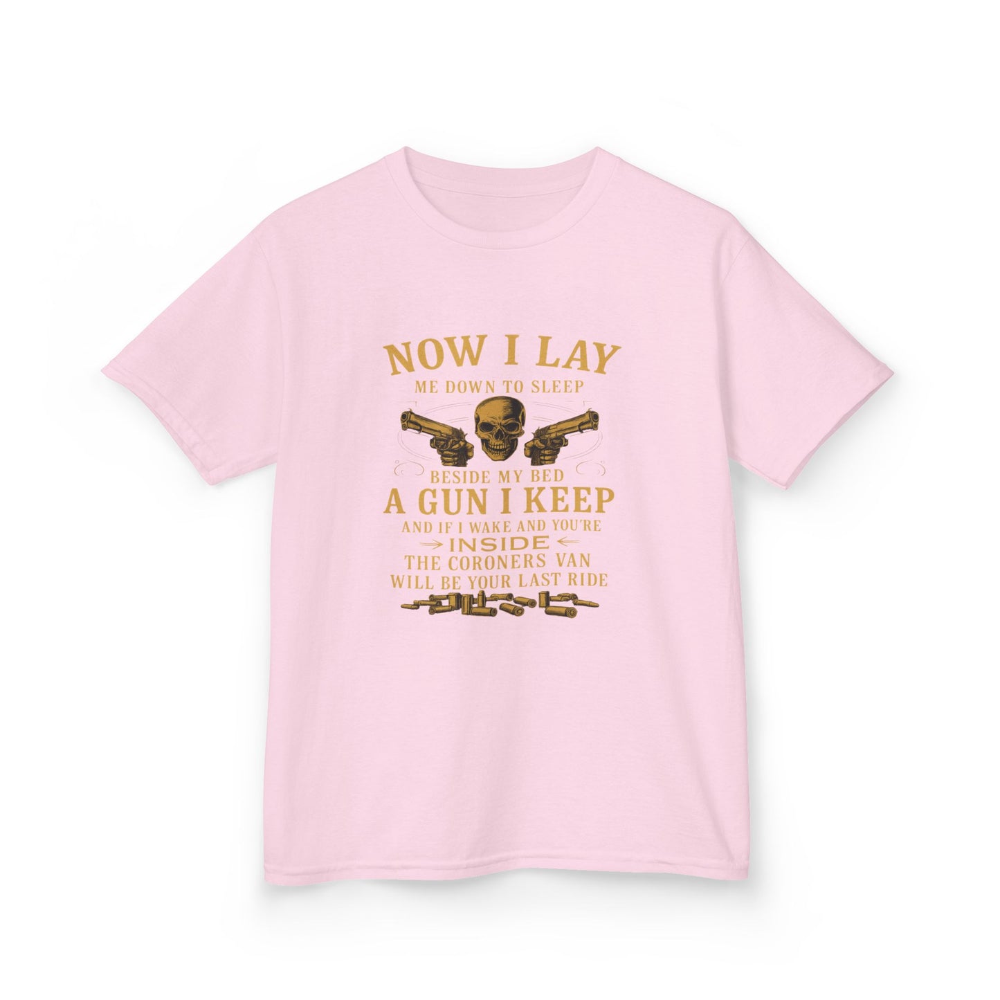 Now I Lay Me Down: Skull & Guns Kids Tee