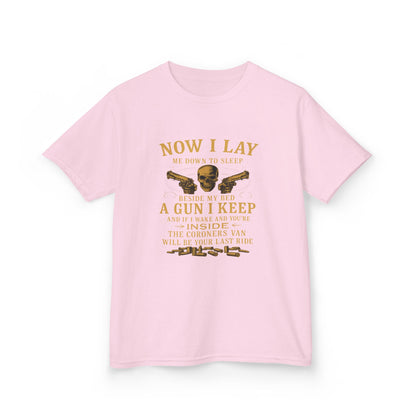 Now I Lay Me Down: Skull & Guns Kids Tee