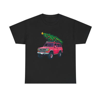 Pink SUV Christmas Tree Tee