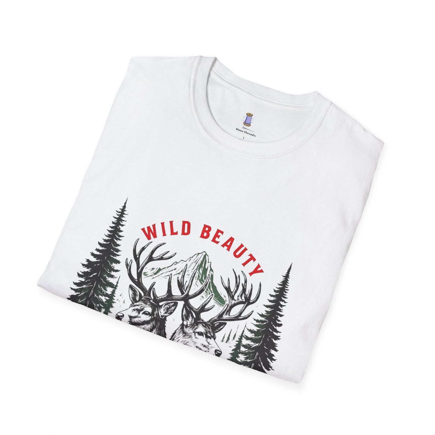 Wild Beauty Deer T-Shirt, Nature Lover Tee, Wildlife Gift, Unisex Tee, Rustic Home Décor