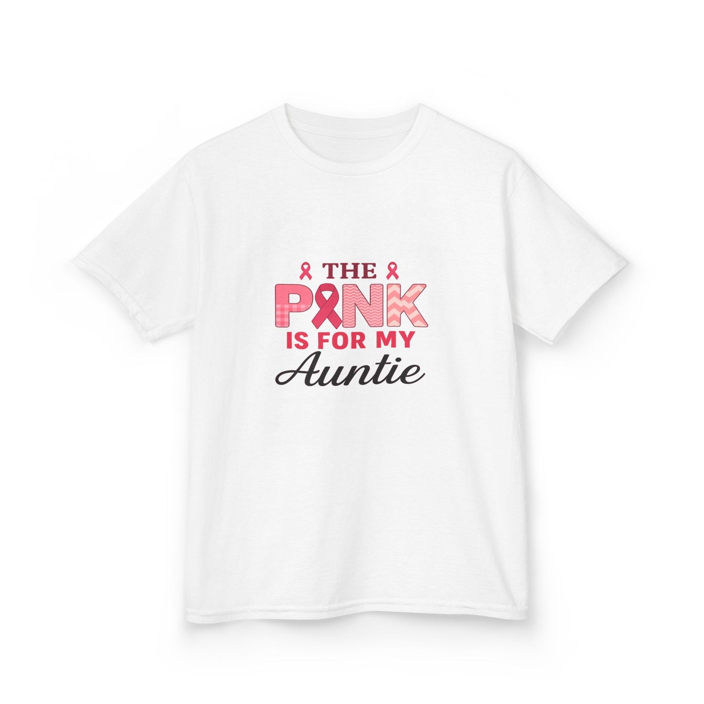 Pink Ribbon Auntie Dinosaur Christmas Tee