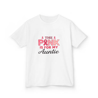 Pink Ribbon Auntie Dinosaur Christmas Tee