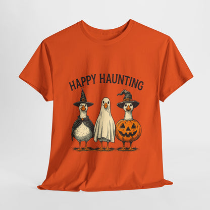Happy Haunting Geese Halloween Tee