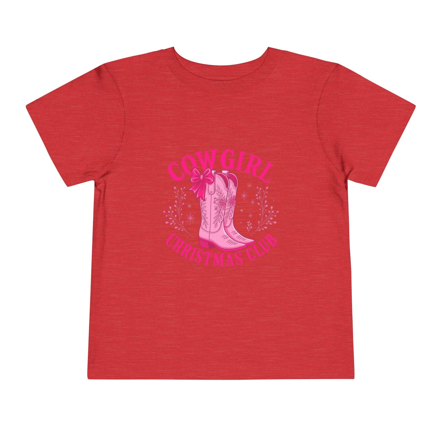 Cowgirl Christmas Club Tee - Pink Retro Holiday Shirt