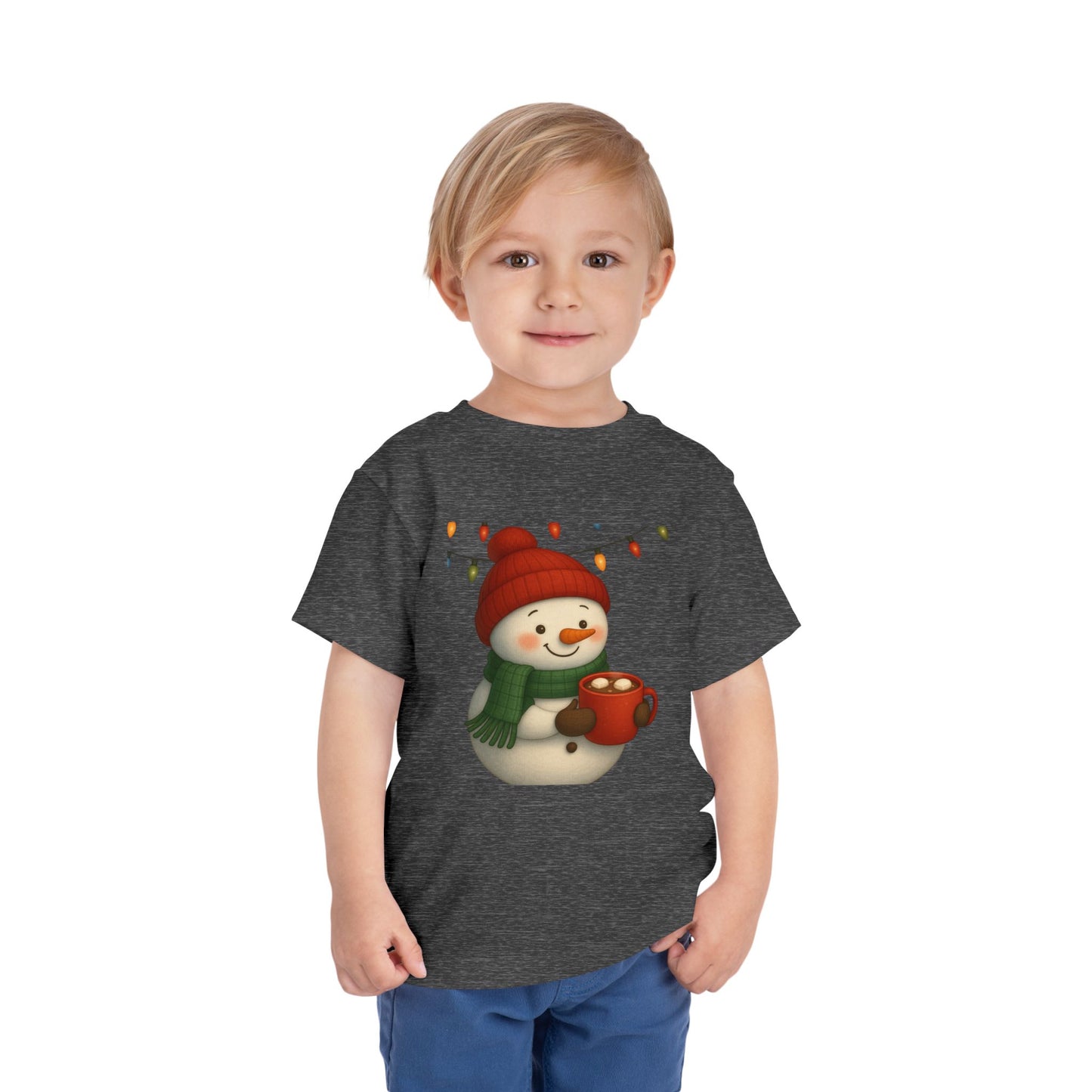 Snowman & Hot Chocolate Toddler Christmas Tee