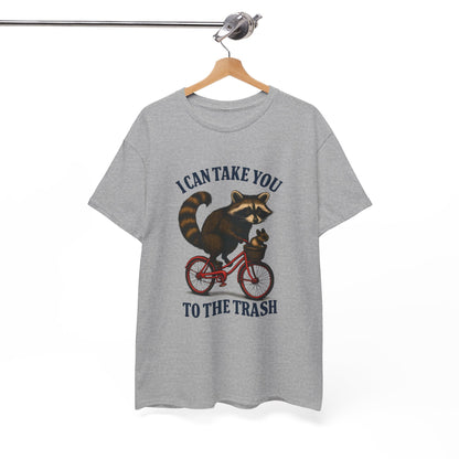Cotton Tee Vintage Raccoon Bicycle Graphic Shirt
