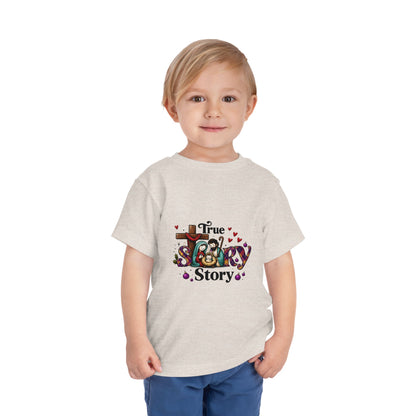 True Story Nativity Toddler Christmas Tee