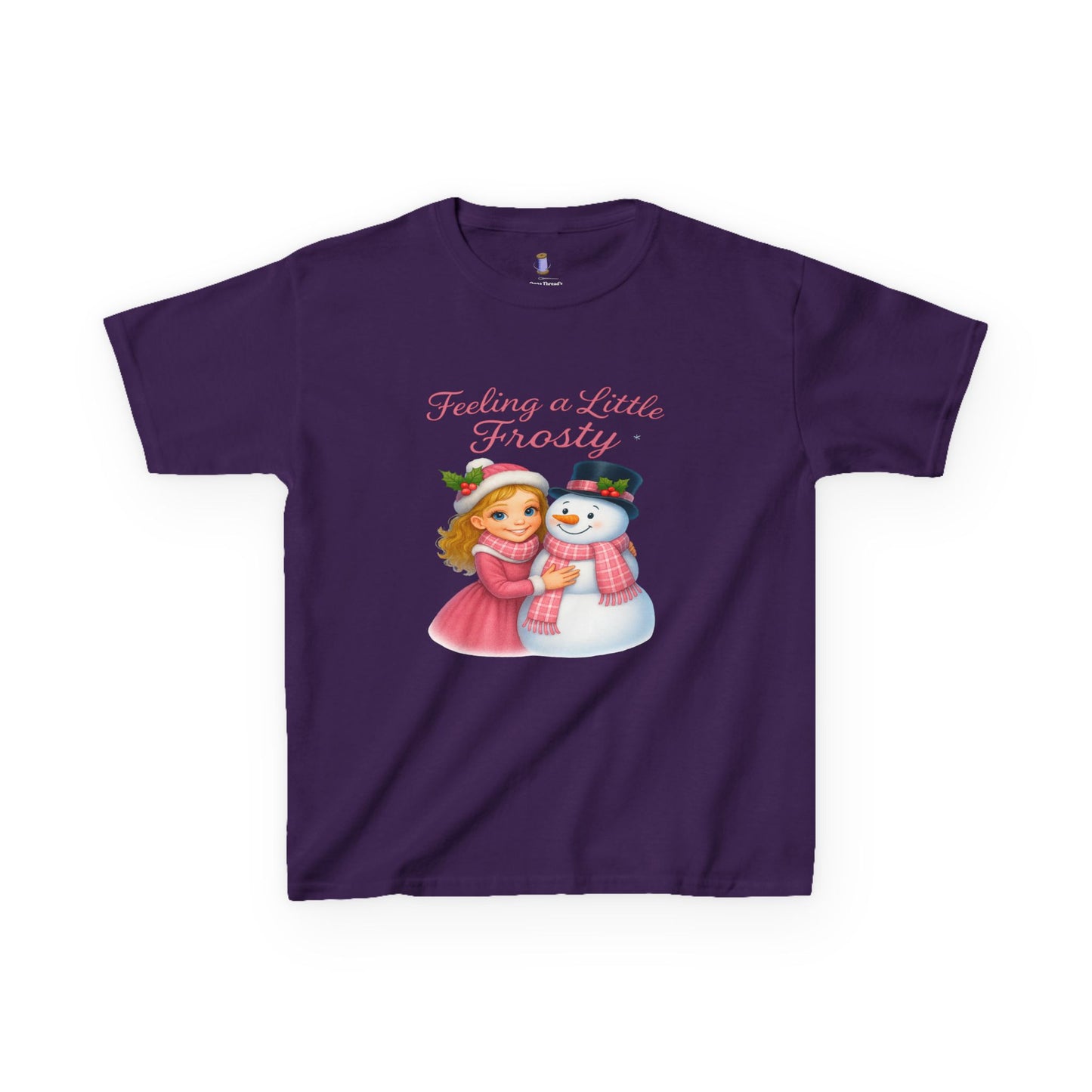 Kids Christmas Tee, Holiday T-shirt for Children, Cute Winter Gift, Frosty Snowman Design, Festive Family Photos