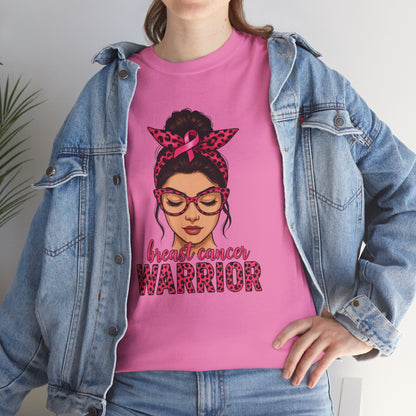 Breast Cancer Warrior Tee, Inspirational T-Shirt for Survivors, Supportive Gift for Cancer Awareness Events, Unisex Cotton Top, [...]