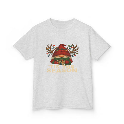 Gnome Dino 'Tis The Season Kids Christmas Tee