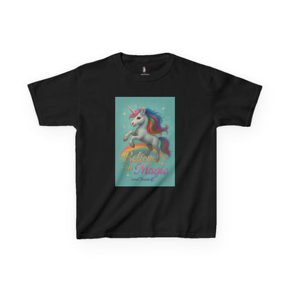 Unicorn Magic Kids Tee - Believe in Magic, Kids T-Shirt, Unicorn Shirt, Birthday Gift, Playtime Apparel