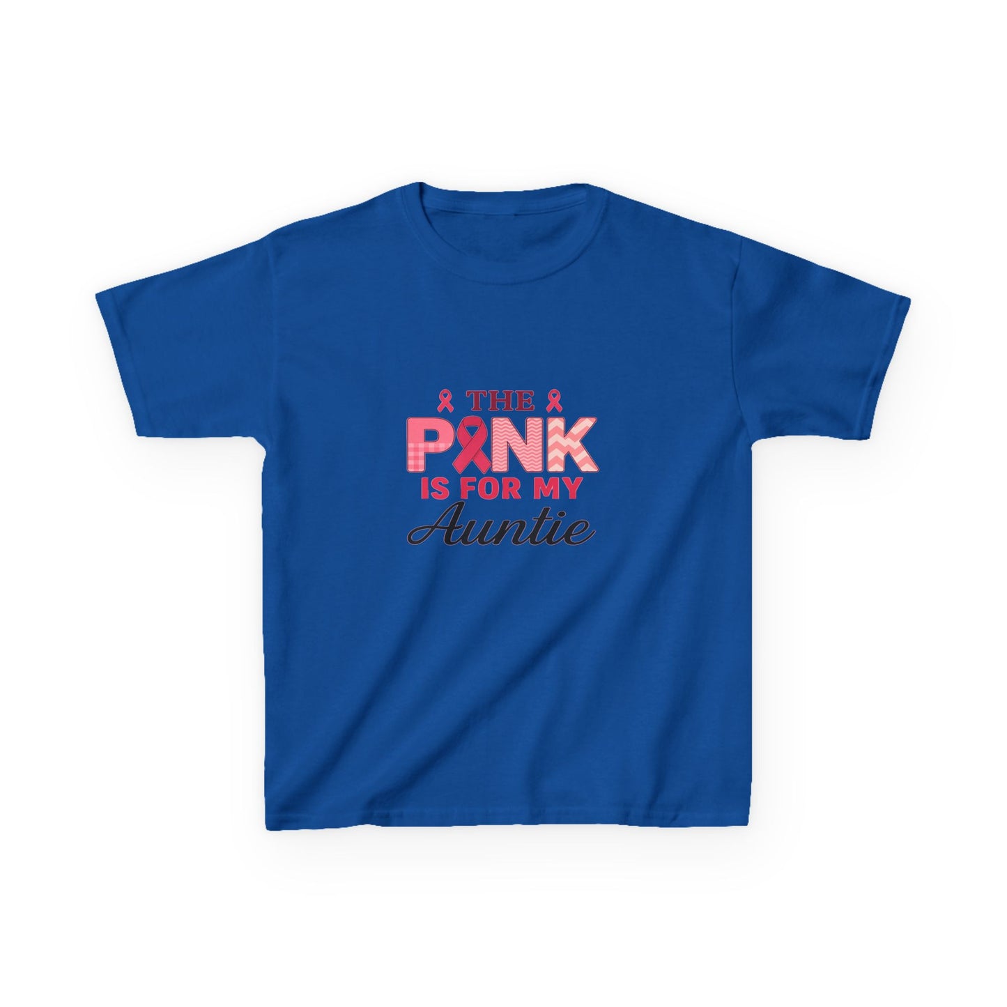 Pink Ribbon Auntie Dinosaur Christmas Tee