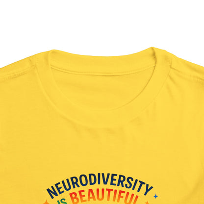 Toddler Tee Neurodiversity Is Beautiful Butterfly Design