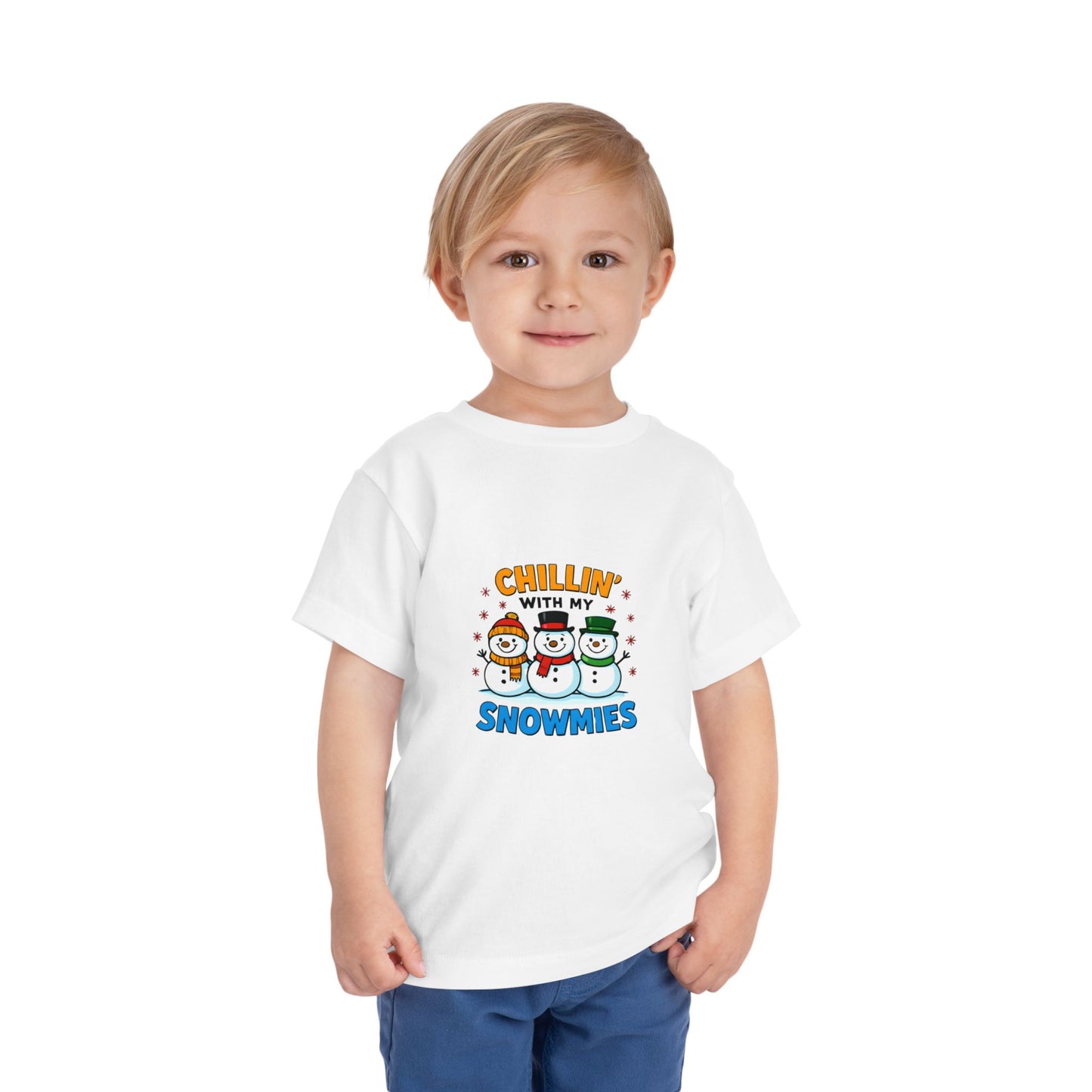 Chillin' with My Snowmies Toddler Christmas Tee