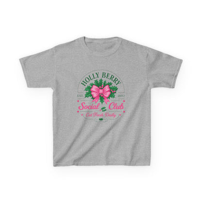 Holly Berry Social Club Dino Kids Christmas Tee