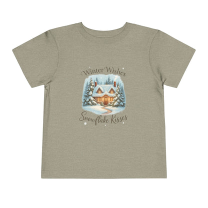 Winter Wishes Cottage Christmas Tee - Toddler Holiday