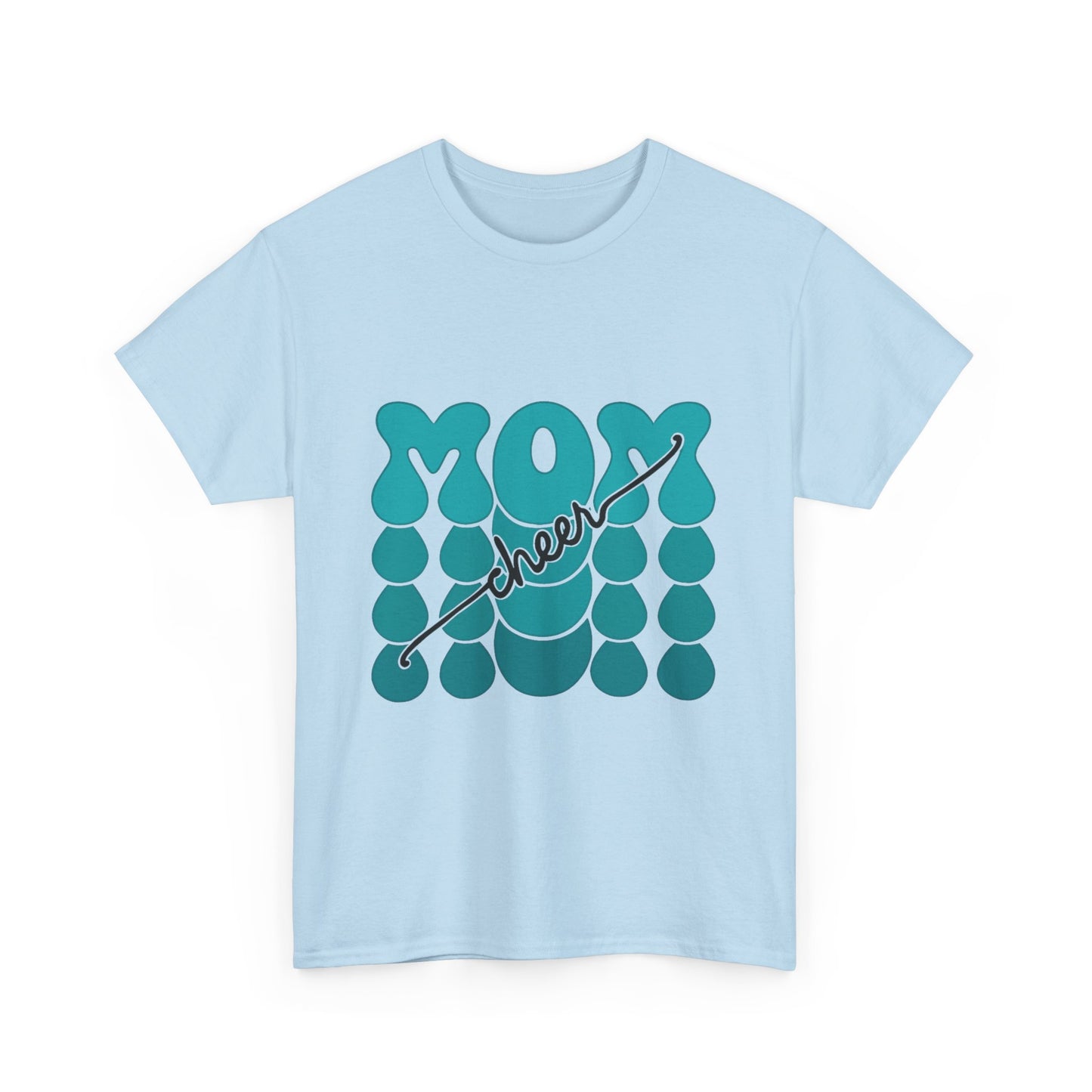 MOM Cheer – Turquoise Spirit Tee