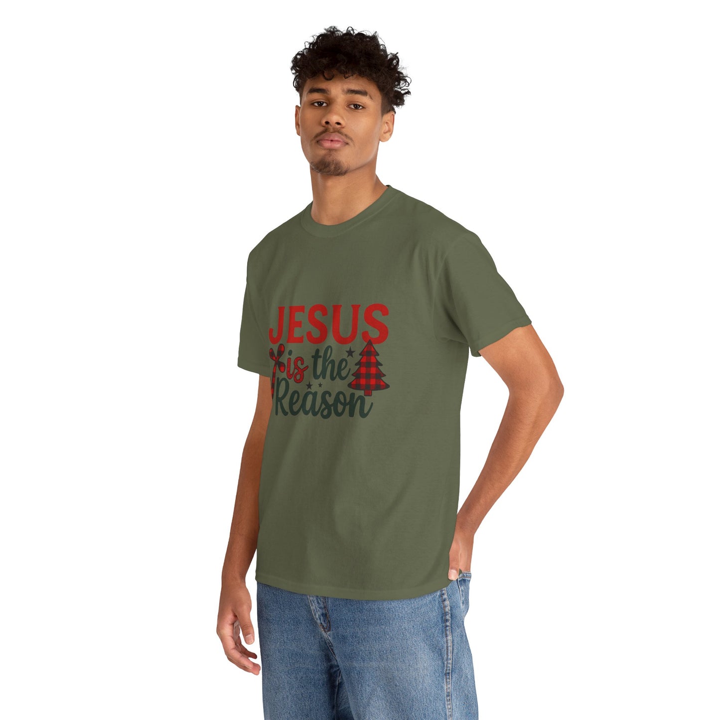 Jesus is the Reason Christmas Tee - Faith-Based Holiday Gift