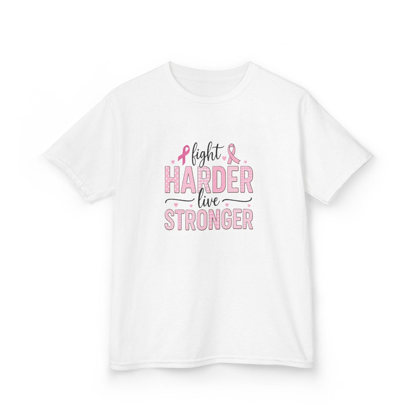 Fight HARDER Live STRONGER - Breast Cancer Awareness Tee
