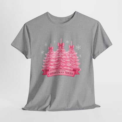 Farm Fresh Pink Christmas Tree Tee