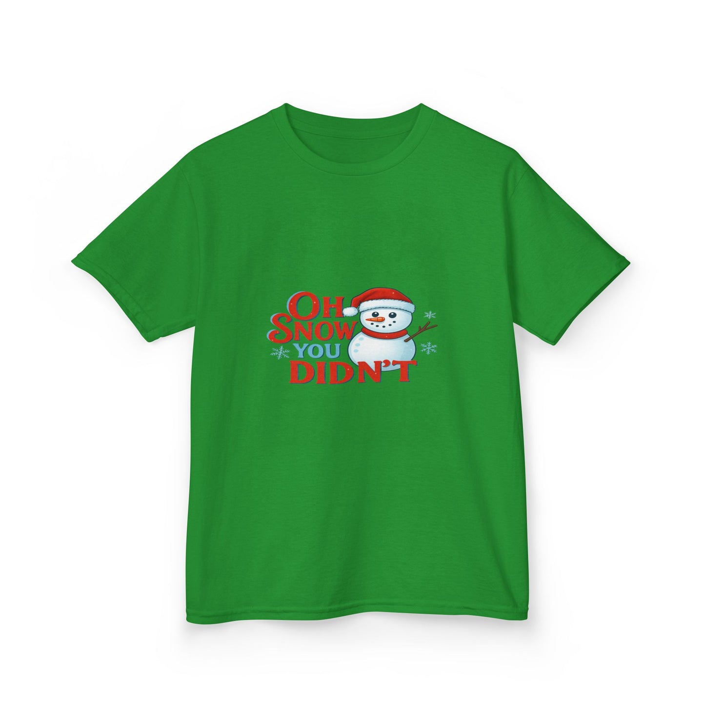 Oh Snow You Didn't! Snowman Dino Christmas Tee