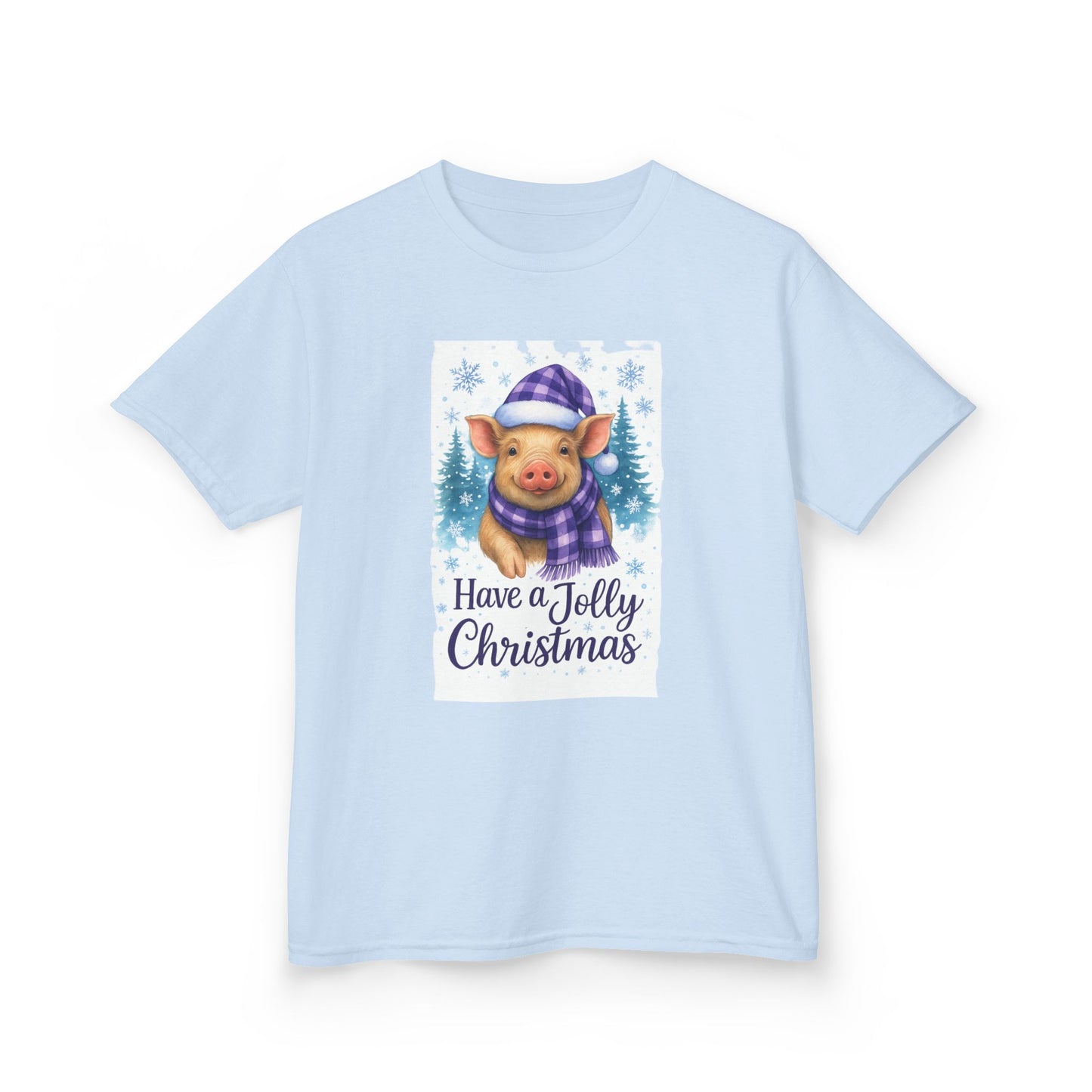 Jolly Pig Christmas Tee - Kids Holiday Shirt