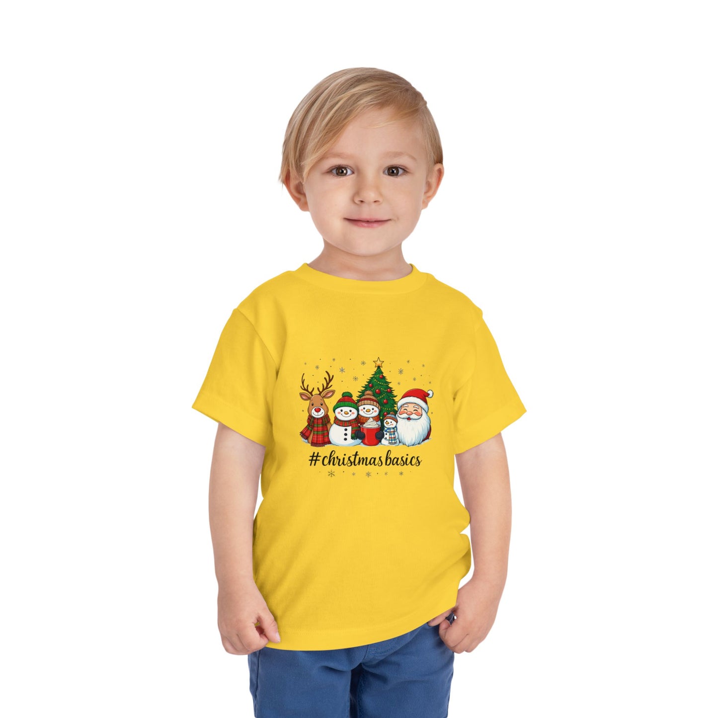 Christmas Basics Toddler Tee - Festive Holiday Fun
