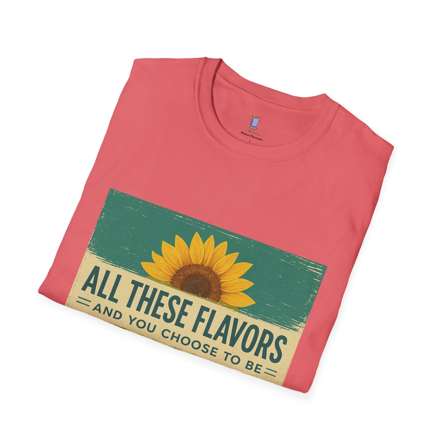 Sunflower Salty T-Shirt: Unisex Softstyle Tee for Sunshine Lovers, Casual Wear, Birthday Gift, Summer Vibes, Relaxed Style