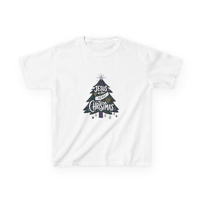 Jesus is the Heart of Christmas Tee - Dinosaur Kids Shirt
