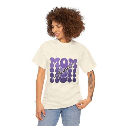 MOM Dance – Purple Letter Stage Spirit Tee