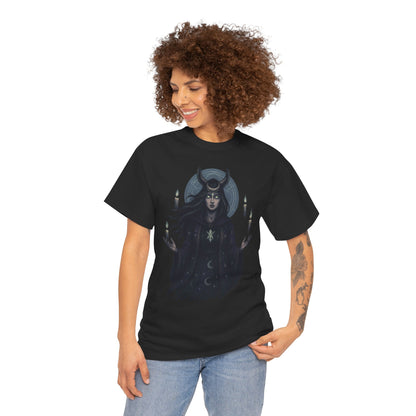 Moonlit Sorceress – Enchanted Candlelight Tee