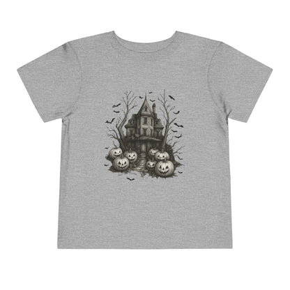 Spooky Halloween House Toddler Christmas Tee
