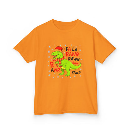 Holiday Dinosaur Kids Tee, Christmas Shirt, Fun Dinosaur T-Shirt, Kids Party Outfit, Cute Graphic Tee, Gift for Kids