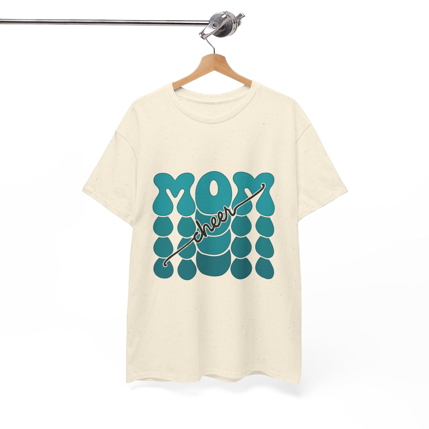 MOM Cheer – Turquoise Spirit Tee